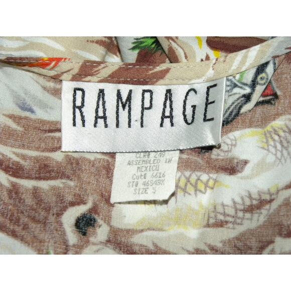 Vintage 90s Hawaiian Print Rayon Sundress | Shift | Fits XS - Picture 5 of 5